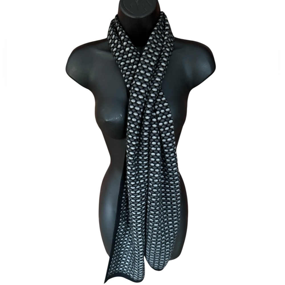 100% Cashmere Monochrome Polka Dot Nordstrom Scarf